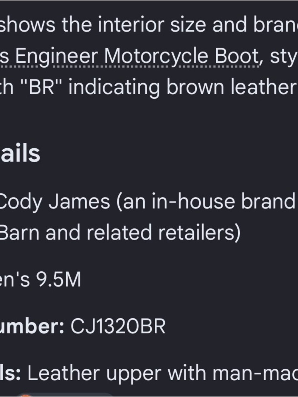 Mens 9.5 Cody James engineer motorcycle boots bucle round toe. Cj1320 leather - Picture 10 of 12